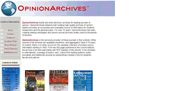 Desktop Screenshot of opinionarchives.com