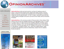 Tablet Screenshot of opinionarchives.com